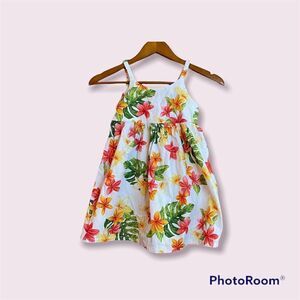 RJC Hawaiian Tropical Floral Print Dress Made in Hawaii